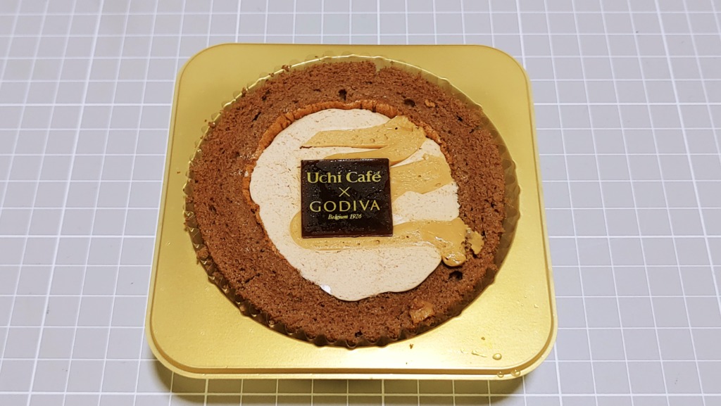 ローソン GODIVA キャラメルショコラロールケーキ